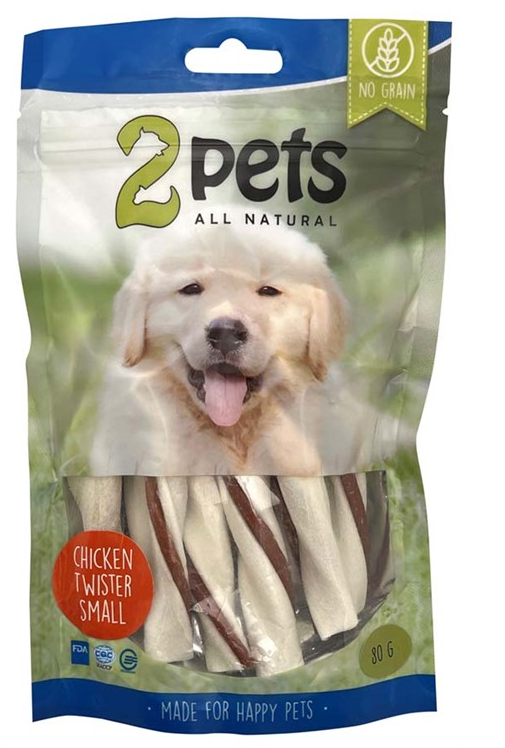2pets Tuggtwister m kycklingfilé, Small, 80 g