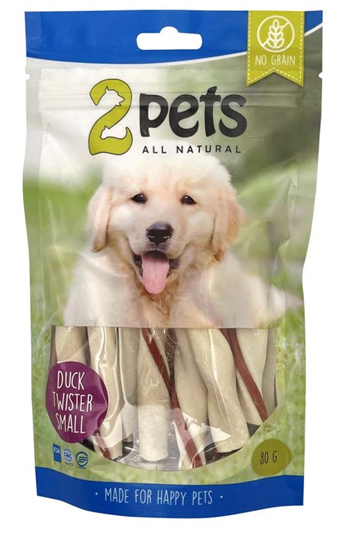 2pets Tuggtwister m ankfilé, Small, 80 g