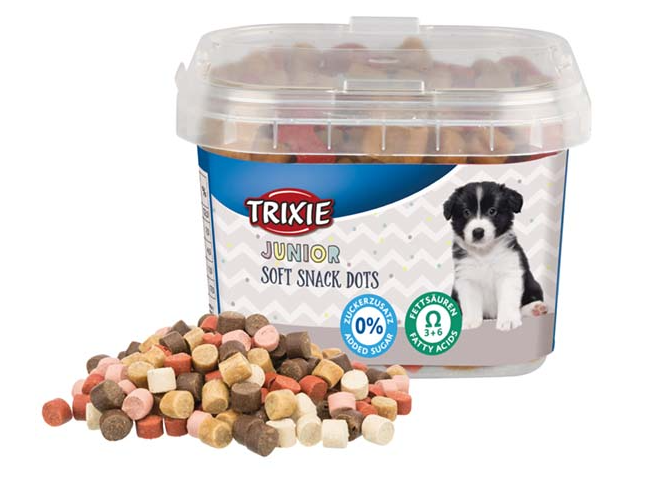Junior Soft Snack Dots med Omega-3, 140 g plasthink