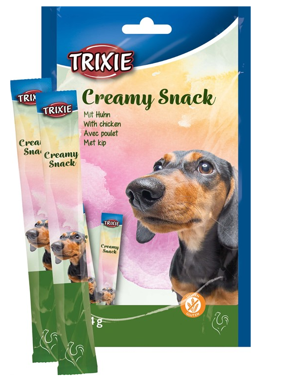 Creamy Snacks Hund Kyckling, 5 × 14 g