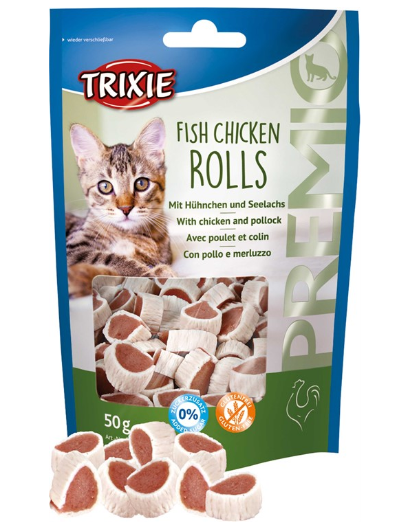 PREMIO Fish Chicken Rolls, 50 g