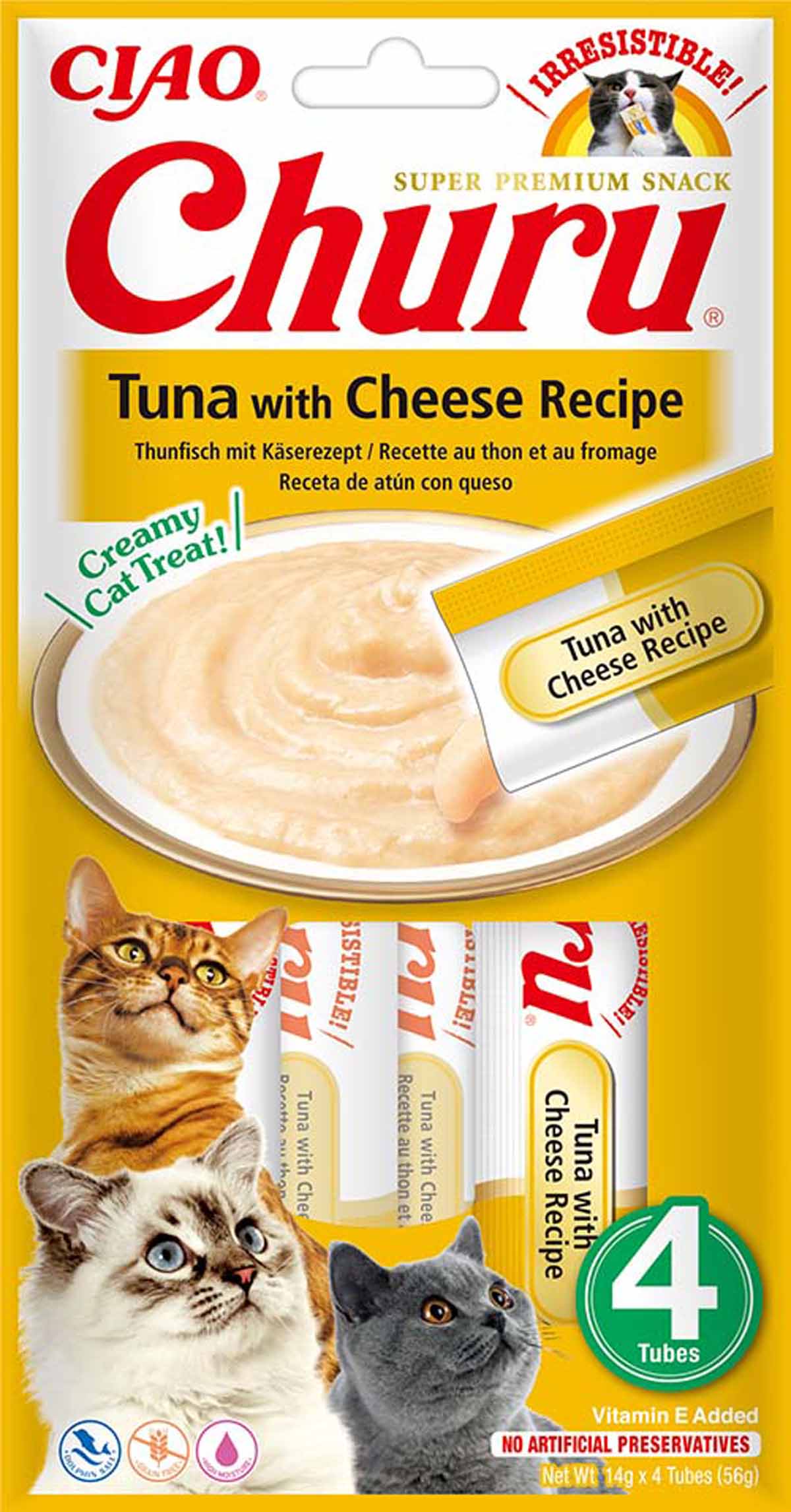 Churu Cat Tuna & Cheese - 4 st