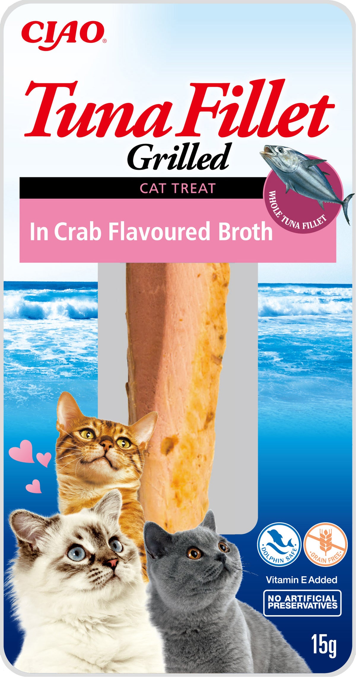 Ciao Grilled Tuna Fillet in Crab Broth 15g