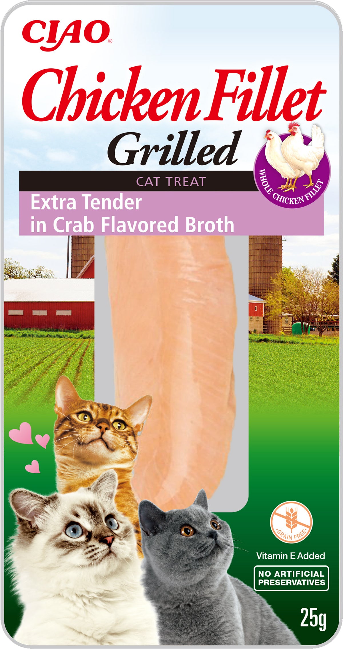 Ciao Grilled Chicken Fillet (extra tender) in Crab Broth 25g