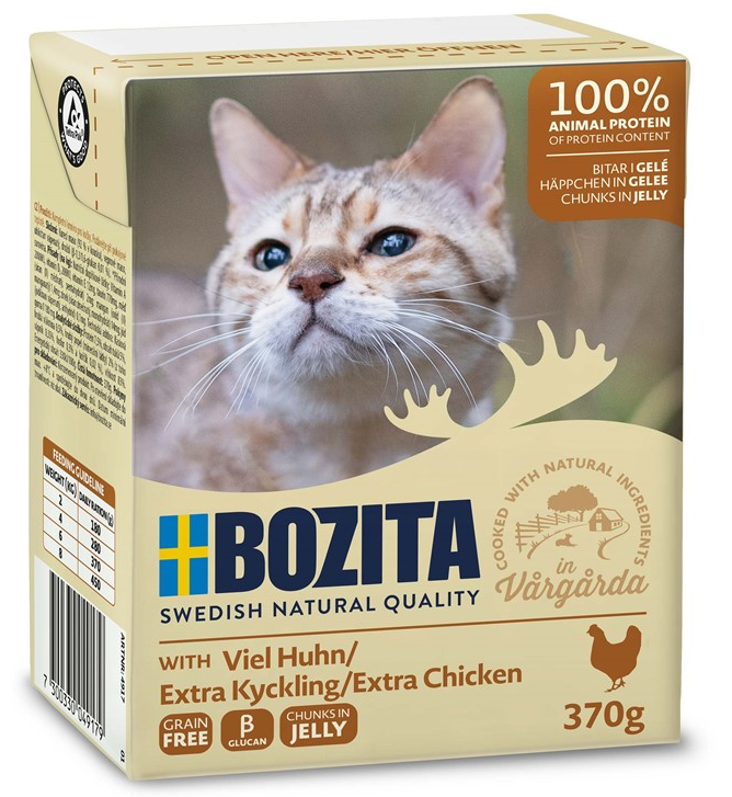 Bozita Katt Tetra Bitar i gelé Rik på Kyckling 370 g