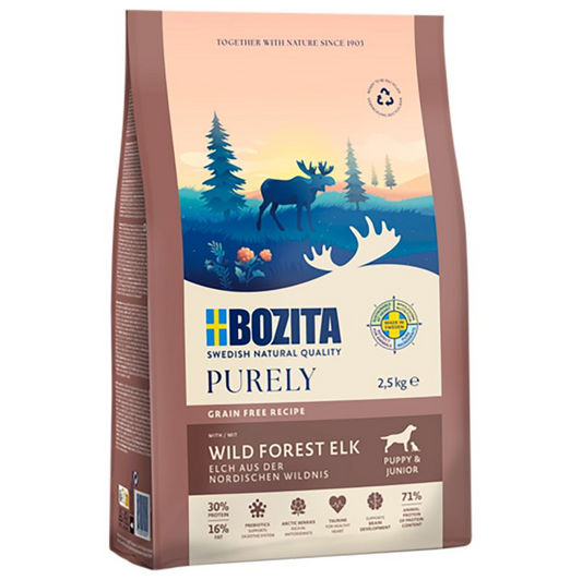 Bozita Dog Purely Grain Free Elk Puppy & Junior 2,5kg