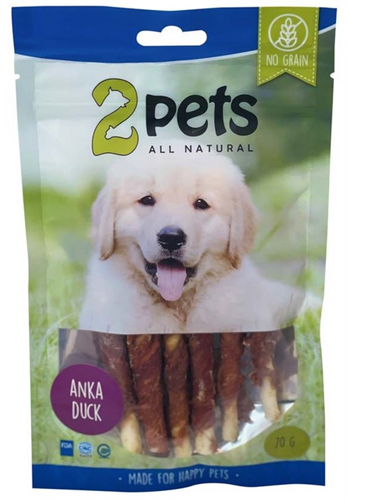 2pets Tuggpinne m ankfilé 12cm 6-pack, 70g