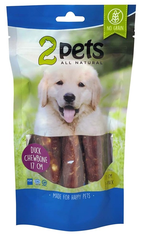 2pets Tuggrulle m ankfilé 17cm 3-pack, 140g