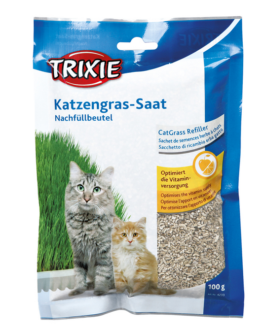 Kattgräs, mjukt, vitaminberikad, refill ca. 100 g