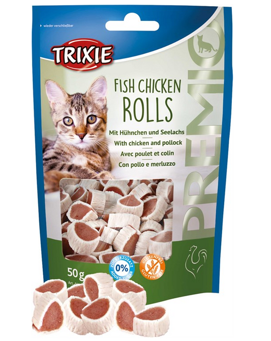 PREMIO Fish Chicken Rolls, 50 g