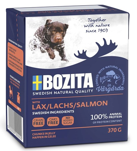 Bozita Hund Tetra Bitar i Gelé Lax - 370 g