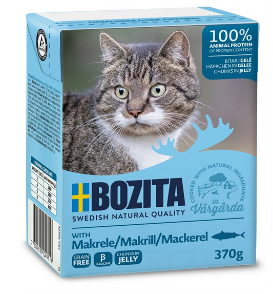 Bozita Katt Tetra Bitar i gelé Makrill 370 g