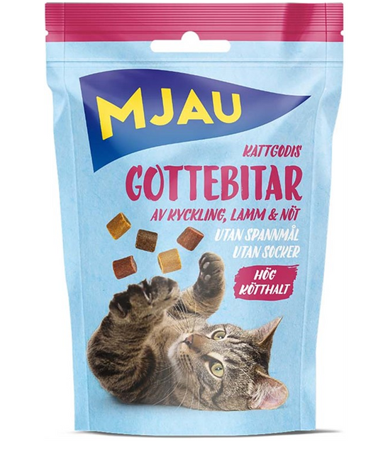 Mjau Treats Gottebitar Mix 30g