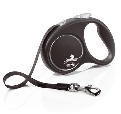 Hundkoppel FLEXI Black Design band